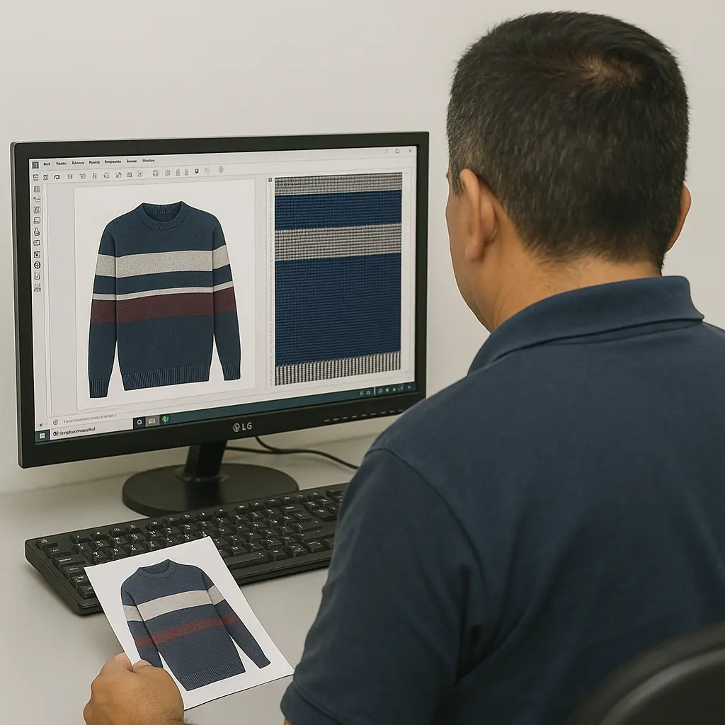 Diseño y programación de tejido (foto)